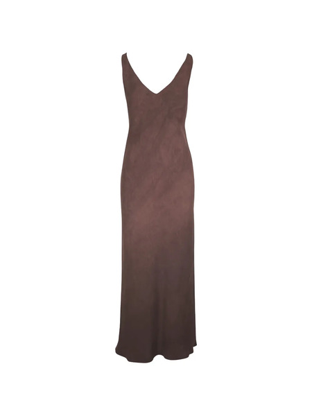  Peter Cohen Lowback Muddy Dress - Brown 
