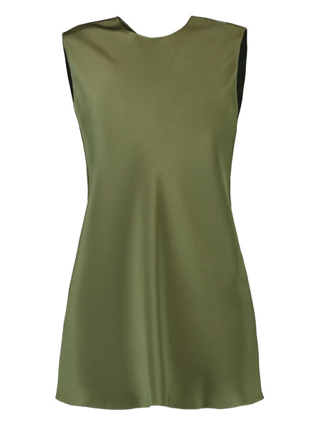  Peter Cohen Sleeveless Satin Top - Green 