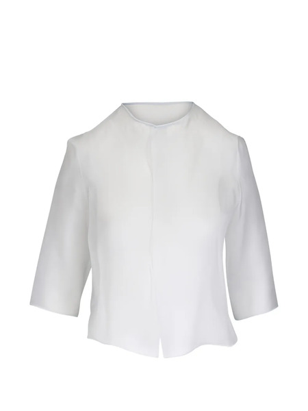  Peter Cohen Spanish Short-sleeved Blouse - White 