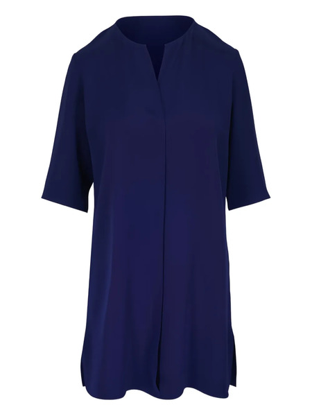  Peter Cohen V-neck Mini Dress - Blue 