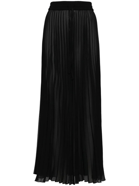  Peter Do Sheer Pleated Maxi Skirt - Black 