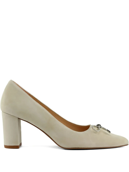  Peter Kaiser Bow-detail Block-heel Pumps - Neutrals 