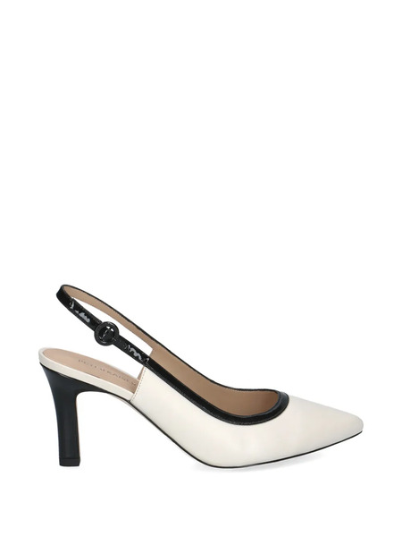  Peter Kaiser Point-toe Slingback Pumps - White 
