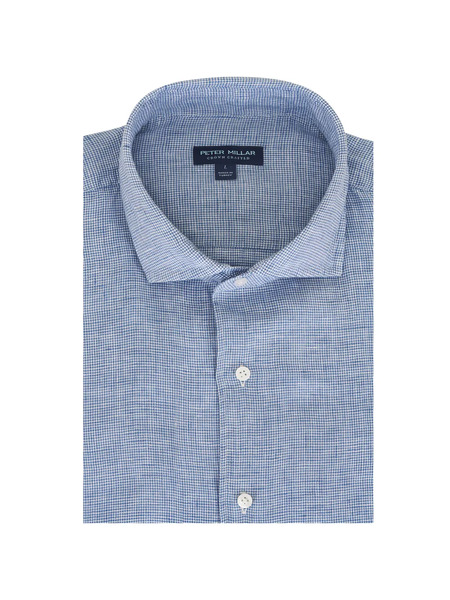  Peter Millar Astino Long-sleeve Shirt - Blue 