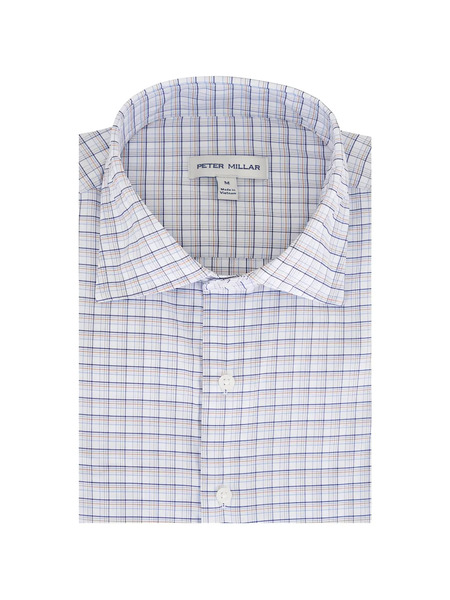  Peter Millar Checked Long-sleeve Shirt - White 
