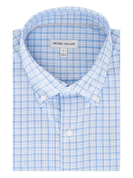  Peter Millar Checked Shirt - Blue 