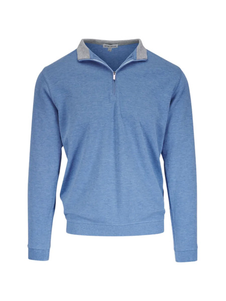  Peter Millar Zip Knit Pullover - Blue 