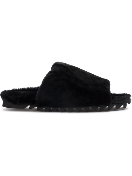  Peter Non Shearling Line Sandals - Black 