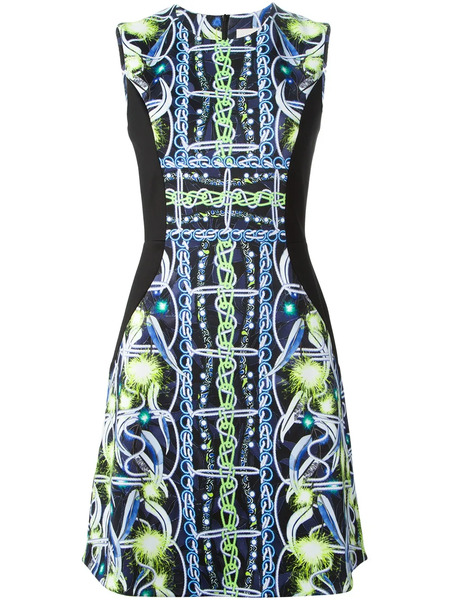  Peter Pilotto Printed Panel Dress - Black 