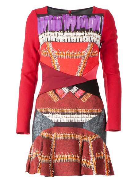  Peter Pilotto 'twist' Dress - Red 
