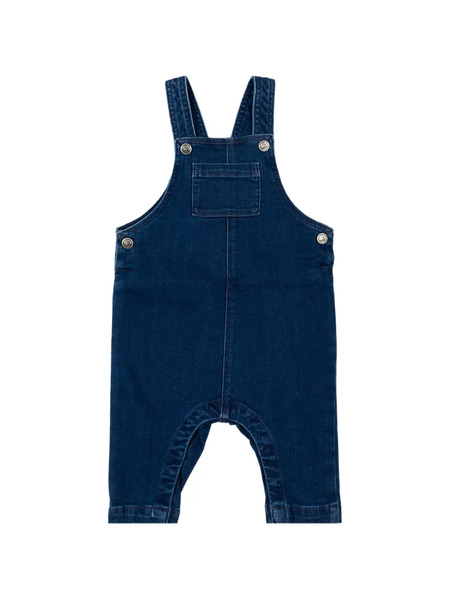  Petit Bateau Bib Denim Dungarees - Blue 