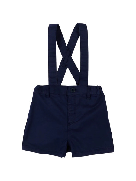  Petit Bateau Button Suspender Dungarees - Blue 