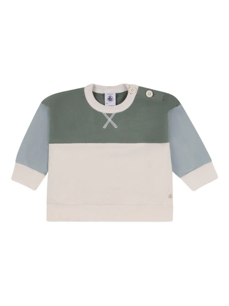  Petit Bateau Colour-block Sweatshirt - Neutrals 