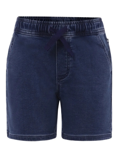  Petit Bateau Drawstring Denim Shorts - Blue 