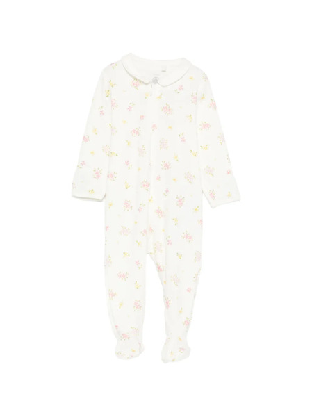 Petit Bateau Floral-print Pajama - Neutrals 