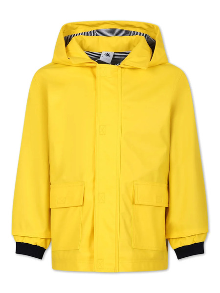  Petit Bateau Hooded Water-resistant Raincoat - Yellow 