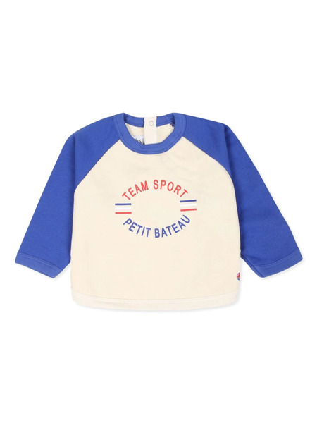  Petit Bateau Logo-print Sweatshirt - White 