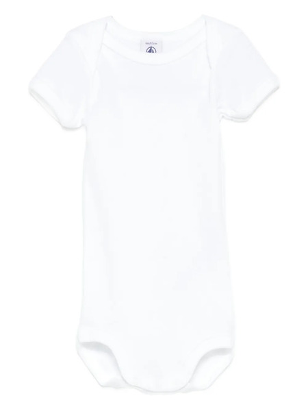  Petit Bateau Short-sleeve Bodysuit - White 