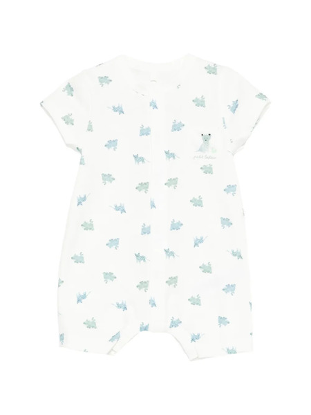  Petit Bateau Short-sleeved Printed Shorties - White 