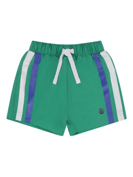  Petit Bateau Side-stripe Swim Shorts - Green 
