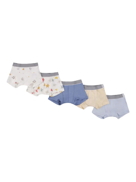  Petit Bateau Striped Boxer Shorts (pack Of Five) - White 