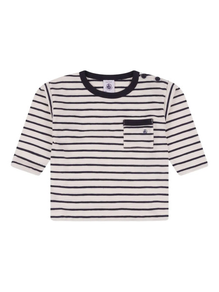  Petit Bateau Striped Pocket T-shirt - Neutrals 