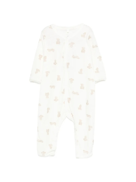  Petit Bateau Teddy-print Pajama - Neutrals 