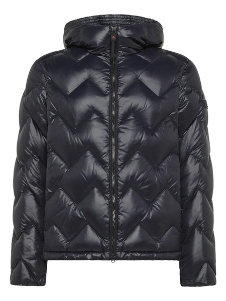  Peuterey Chevron-quilted Hooded Jacket - Blue 