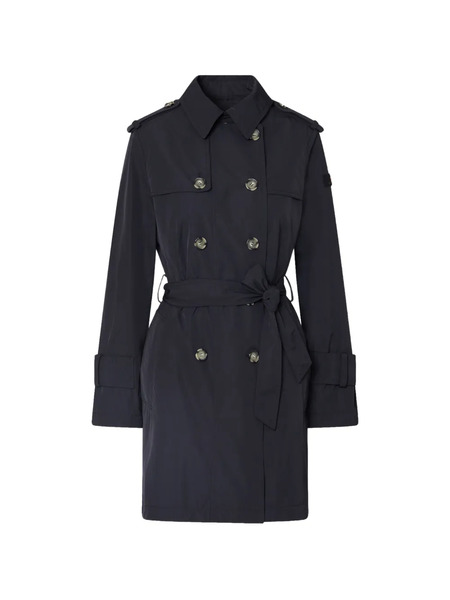  Peuterey Double-breasted Belt-fastening Coat - Blue 