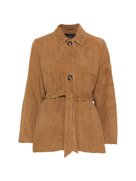  Peuterey Machuca Suede Belted Jacket - Brown 
