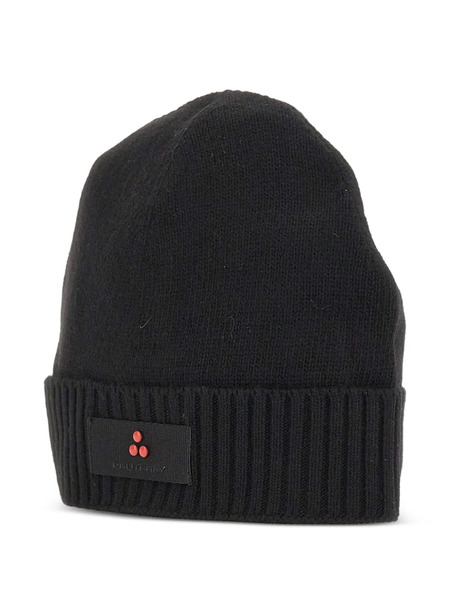  Peuterey Ribbed-cuff Logo Beanie - Black 