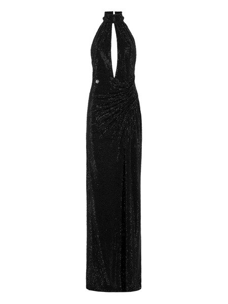  Philipp Plein Backless Maxi Dress - Black 
