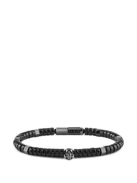  Philipp Plein Beads Skull Bracelet - Black 