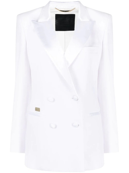  Philipp Plein Box-fit Blazer - White 