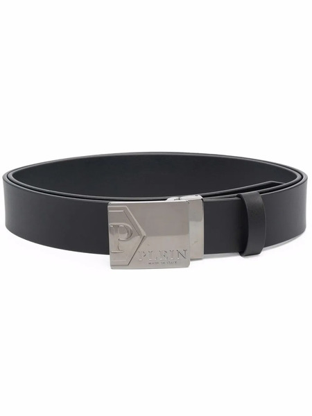  Philipp Plein Buckle-fastening Leather Belt - Black 