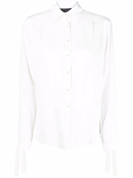  Philipp Plein Button-down Silk Shirt - White 