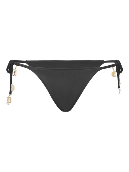 Philipp Plein Charm-detail Bikini Bottoms - Black 