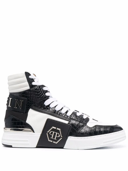  Philipp Plein Cocco Phantom Kicks High-top Sneakers - White 