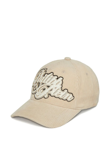  Philipp Plein Corduroy Logo Cap - Neutrals 