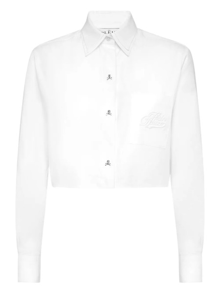  Philipp Plein Cropped Shirt - White 