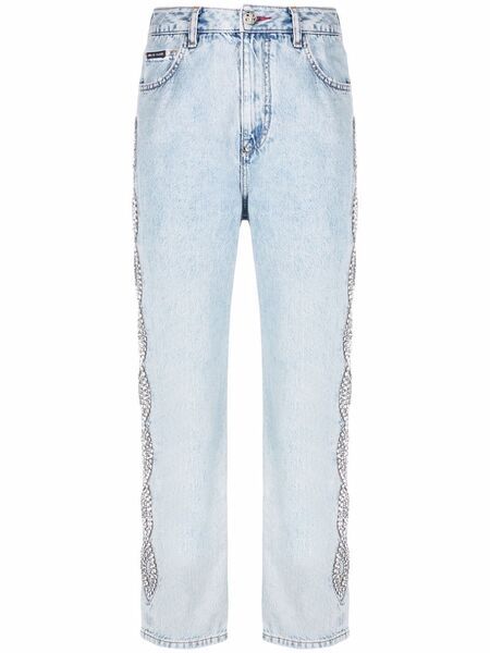  Philipp Plein Crystal Cable Jeans - Blue 