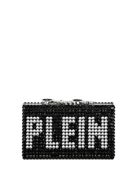  Philipp Plein Crystal-embellished Clutch Bag - Black 
