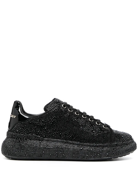  Philipp Plein Crystal-embellished Low-top Sneakers - Black 