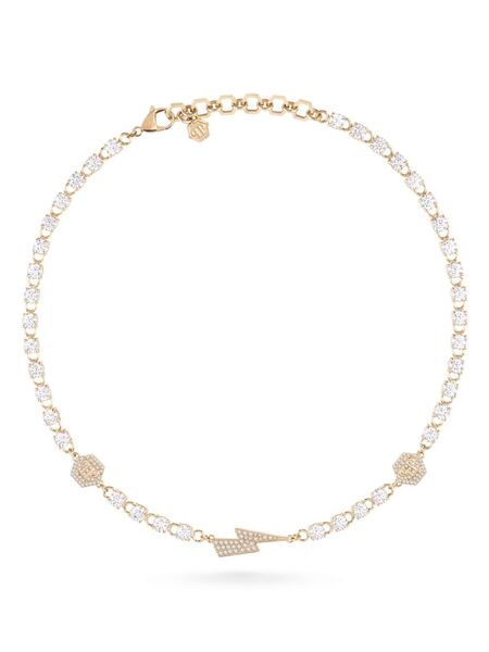  Philipp Plein Crystal-embellished Necklace - Gold 