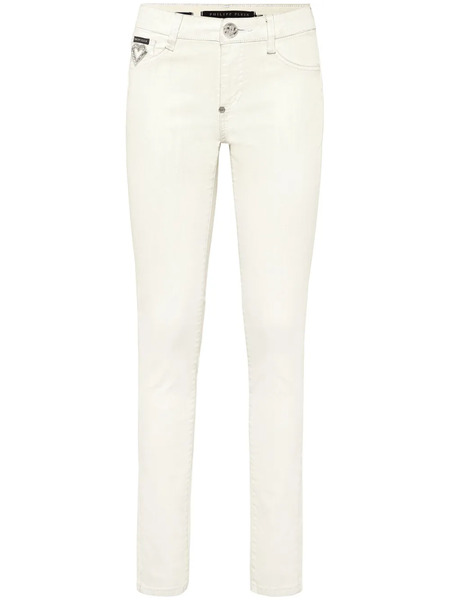  Philipp Plein Crystal-heart Jeans - Neutrals 