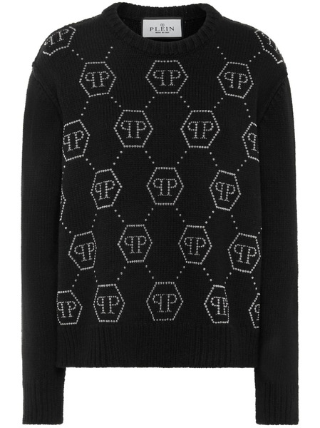  Philipp Plein Crystal-logo Jumper - Black 