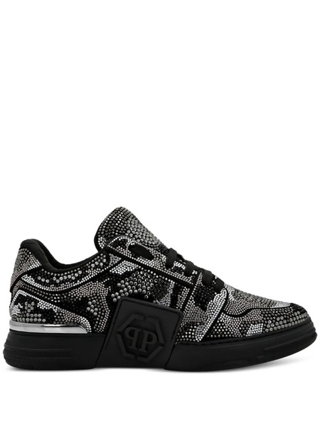  Philipp Plein Crystal Royal Street Embossed-logo Sneakers - Black 