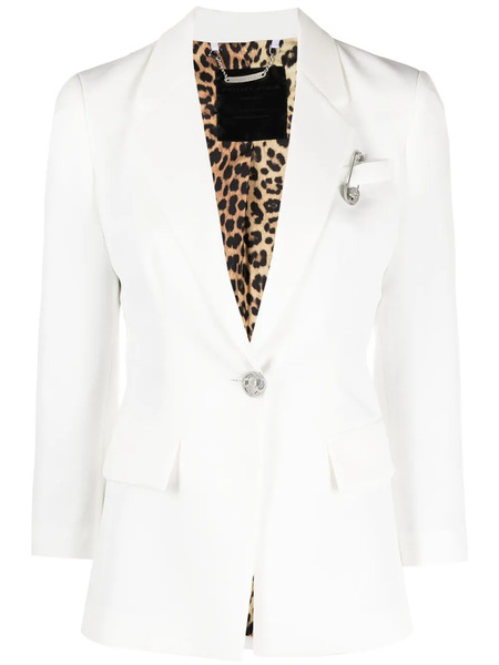  Philipp Plein Decorative-pin Blazer - White 