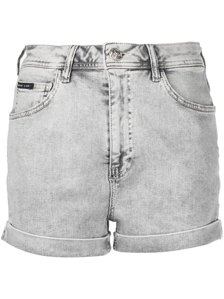  Philipp Plein Denim Short Shorts - Grey 