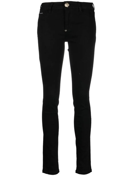  Philipp Plein Denim Slim-cut Jeggings - Black 